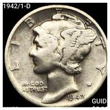 1942/1-D Mercury Dime CLOSELY UNCIRCULATED