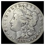 1892-CC Silver Morgan Dollar NEARLY  UNCIRCULATED
