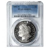 1881-S Morgan Silver Dollar PCGS MS65 PL