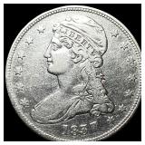1837 Silver Capped Bust Half Dollar CLOSELY  UNCI