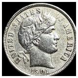 1901 Silver Barber Dime CLOSELY UNCIRCULATED