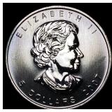 2007 Silver 1 oz Canadian Maple Leaf  UNCIRCULATE