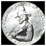1920 Silver Pilgrim Tercentenary Half Dollar  UNC