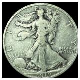 1919-D Silver Walking Liberty Half Dollar  LIGHTL
