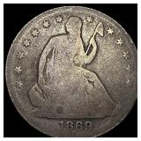 1869-S Silver Half Dollar CLOSELY  UNCIRCULATED