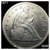 1871 Seated Liberty Dollar HIGH GRADE