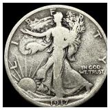 1917-D REV Silver Half Dollar LIGHTLY  CIRCULATED