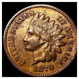 1870 RD Indian Head Cent CHOICE AU