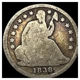 1838 Seated Liberty Half Dime NICELY  CIRCULATED