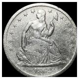 1862-S Silver Seated Liberty Half Dollar  CLOSELY