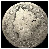 1886 Liberty Head Nickel (No Cents) NICELY  CIRCU