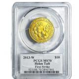 2013-W 1/2oz Gold $10 Helen Taft PCGS MS70