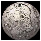 1836 Capped Bust Silver Half Dollar NICELY  CIRCU