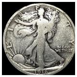 1916 Walking Liberty Half Dollar LIGHTLY  CIRCULA