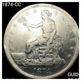 1874-CC Silver Trade Dollar UNCIRCULATED