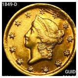 1849-D Rare Gold Dollar UNCIRCULATED