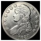 1833 Capped Bust Half Dollar CLOSELY  UNCIRCULATE