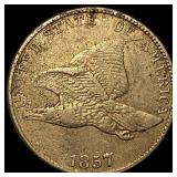 1857 Flying Eagle Cent NEARLY UNCIRCULATED