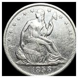 1856-O Silver Half Dollar CLOSELY  UNCIRCULATED