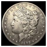 1892-S Silver Morgan Dollar LIGHTLY  CIRCULATED