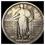 1917 Type 1 Standing Liberty Quarter LIGHTLY  CIR
