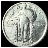 1920 Silver Standing Liberty Quarter CLOSELY  UNC