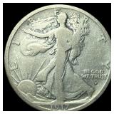 1917-S Obverse Silver Walking Liberty Half  Dolla