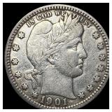 1901 Barber Quarter CLOSELY UNCIRCULATED