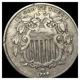 1866 Shield Nickel NEARLY UNCIRCULATED