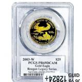 2003-W $25 Gold Eagle 1/4oz AGW PCGS PR69 DCAM