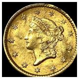 1853-S Gold $1 Liberty Head Type 1  UNCIRCULATED