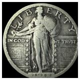 1918-S Silver Standing Liberty Quarter  LIGHTLY C