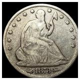 1873 Arrows Seated Liberty Half Dollar  LIGHTLY C