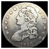 1836 Capped Bust Half Dollar LIGHTLY  CIRCULATED