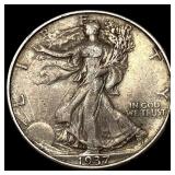 1937-D Silver Walking Liberty Half Dollar  CLOSEL