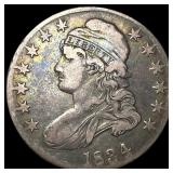 1834 Capped Bust Half Dollar NEARLY  UNCIRCULATED