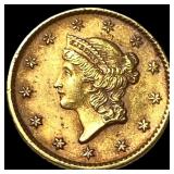 1853 Gold $1 Liberty Head Type 1 UNCIRCULATED