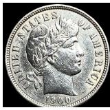 1900 Silver Barber Dime UNCIRCULATED