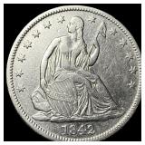 1842-O Silver Seated Liberty Half Dollar  CLOSELY
