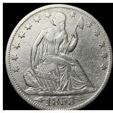 1853-O Silver Half Dollar Arrows & Rays  CLOSELY