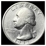 1932-D Silver Washington Quarter CLOSELY  UNCIRCU