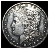 1890-CC Silver Morgan Dollar NEARLY  UNCIRCULATED