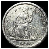 1840 Silver Seated Liberty Dime CLOSELY  UNCIRCUL