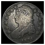 1821 Silver Capped Bust Half Dollar LIGHTLY  CIRC