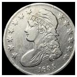 1834 Capped Bust Half Dollar NEARLY  UNCIRCULATED