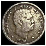 1883 Hawaii Silver One Dime LIGHTLY  CIRCULATED