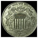 1883 w/Cents Shield Nickel CLOSELY  UNCIRCULATED