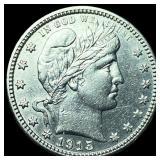 1915-D Barber Silver Quarter UNCIRCULATED