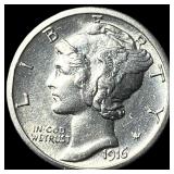 1916-S Silver Mercury Dime CHOICE BU