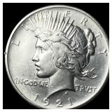 1921 Silver High Relief Peace Dollar  UNCIRCULATE